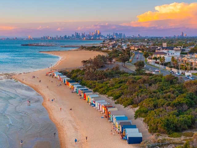 Tourism australia victoria melbourne brighton beach